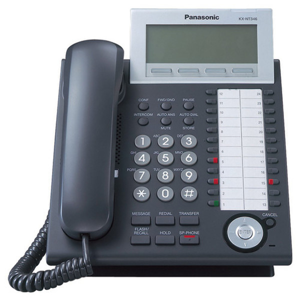 Panasonic KX-NT346NE-B LCD IP-Telefon