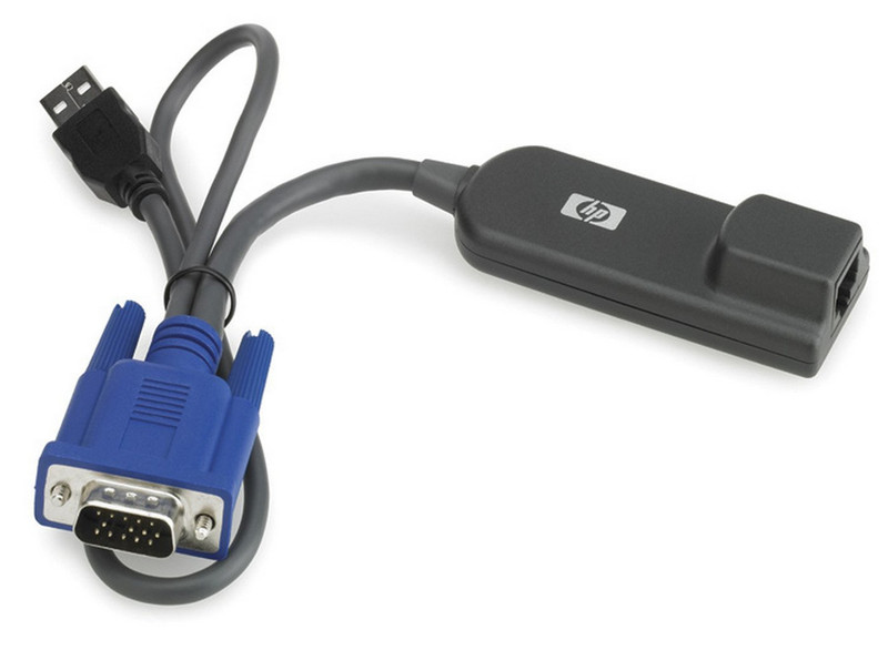 Hewlett Packard Enterprise USB KVM Console Interface Adapter USB RJ45 Черный кабельный разъем/переходник