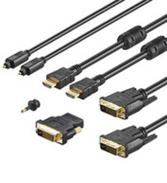 Microconnect HDTV Gold Set 5m Black