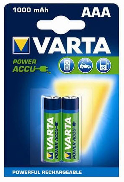 Varta Power Accu AAA 1000 mAh Nickel-Metal Hydride (NiMH) 1000mAh 1.2V rechargeable battery