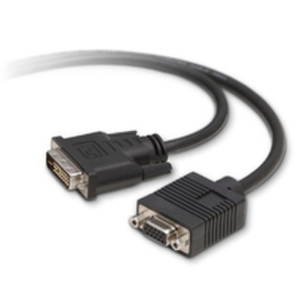 Belkin F2E0162-16-SV 4.8m VGA (D-Sub) DVI-I Black video cable adapter