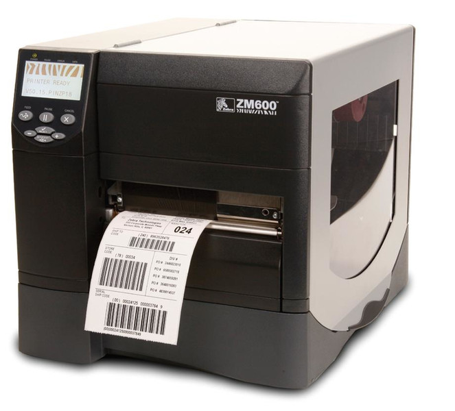 Zebra ZM600 Direkt Wärme/Wärmeübertragung 300 x 300DPI Grau Etikettendrucker