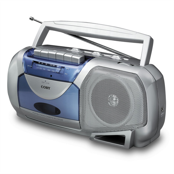 Coby CX-144 Personal Analog Blue,Silver radio