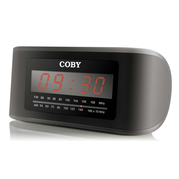 Coby CRA50 Clock Digital Black radio