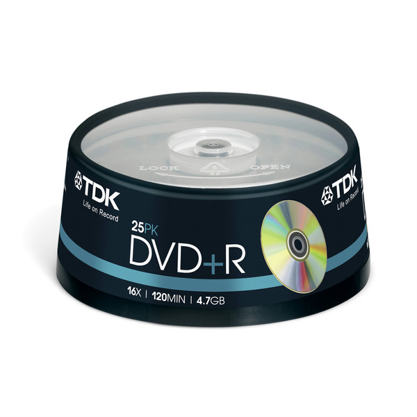 TDK 25 x DVD+R 4.7GB 4.7GB DVD+R 25Stück(e)