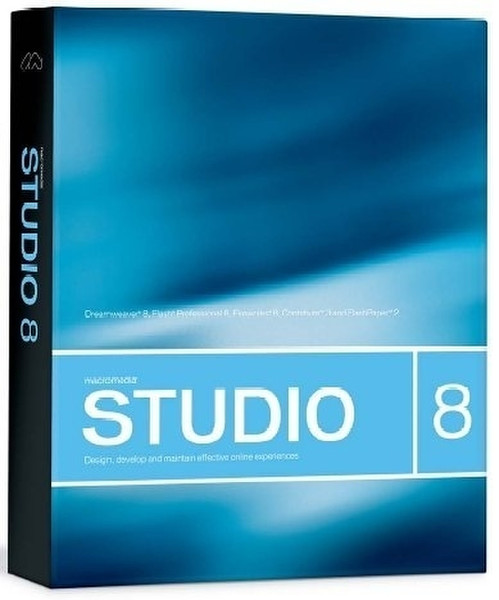 Adobe Macromedia Studio 8. Doc Set (DE) German software manual