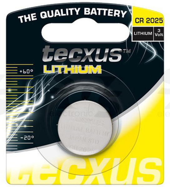 Tecxus CR2025 - 10Pk Lithium non-rechargeable battery