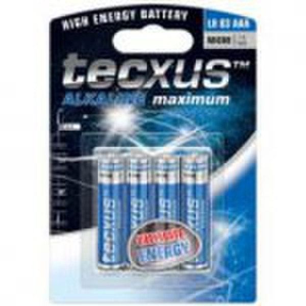 Tecxus LR03 - 4Pk Alkaline non-rechargeable battery