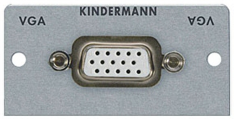 Kindermann 7444000401 VGA HD 15 Silber Kabelschnittstellen-/adapter