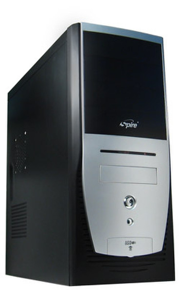 Spire BlackFin IV Midi-Tower Black,Silver computer case