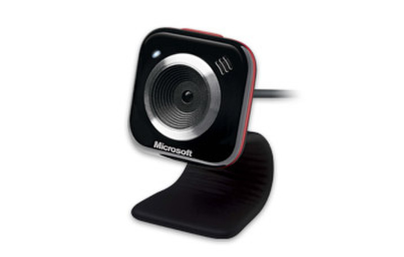 Microsoft LifeCam VX-5000 1.3МП 640 x 480пикселей USB Черный, Красный вебкамера