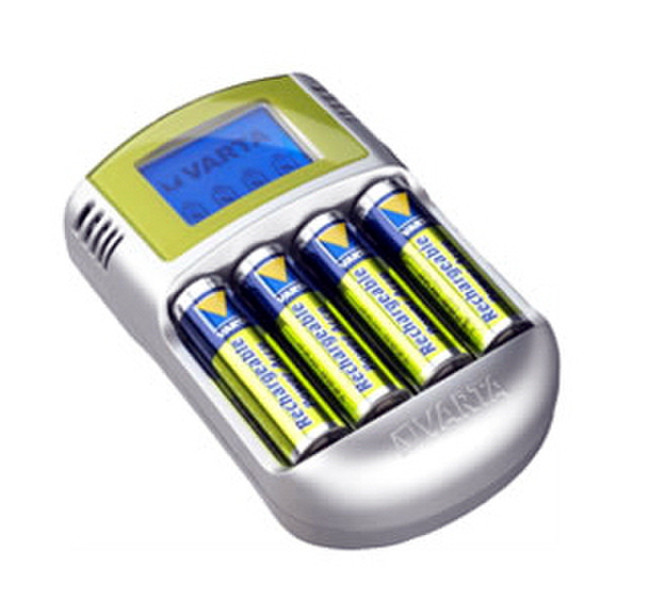 Varta Power LCD Indoor battery charger Cеребряный