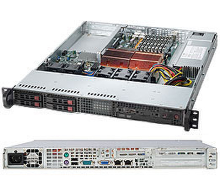 Supermicro SuperChassis 111T-560UB Rack 560W Black computer case