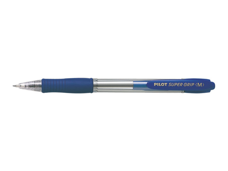 Pilot Super Grip Medium Clip-on retractable ballpoint pen Medium Blue 1pc(s)