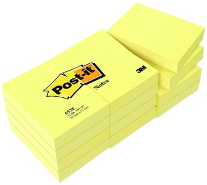 3M Post-it 653GE Gelb 12Stück(e) selbstklebendes Etikett