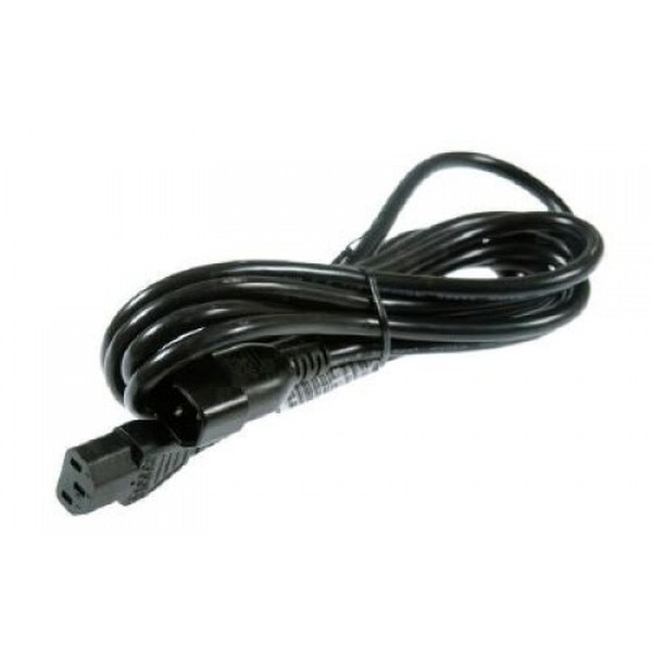 HP 142258-001 2m C14 coupler C13 coupler Black power cable