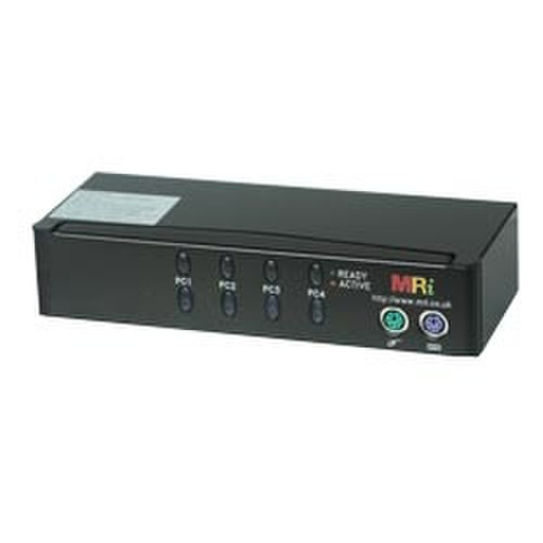 MRi 4 Port KVM Switch Tastatur/Video/Maus (KVM)-Switch