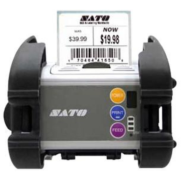 SATO MB200i Direct thermal Mobile printer 203 x 203DPI Black,Grey