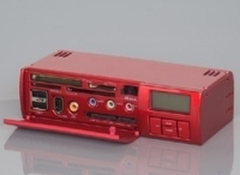Akasa AK-ALL-01RD Allinone multi-function panel USB 2.0 устройство для чтения карт флэш-памяти