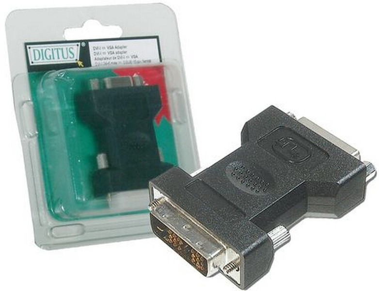 ASSMANN Electronic DB-083672 DVI-I HD D-Sub 15-pin Schwarz Kabelschnittstellen-/adapter