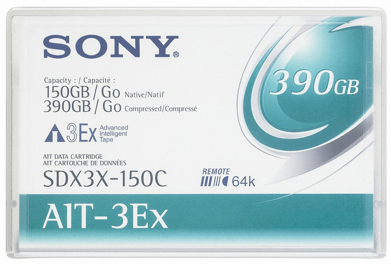 Sony SDX3X150CWW чистые картриджи данных