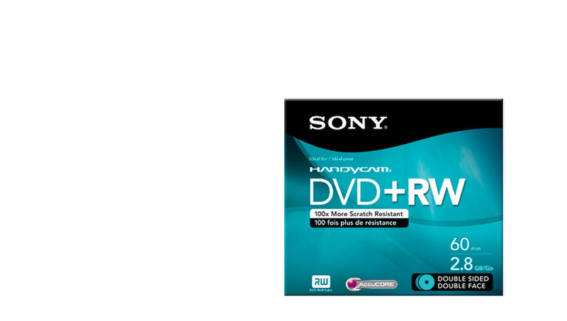 Sony DPW60DSR2H 2.8GB DVD+RW DVD-Rohling