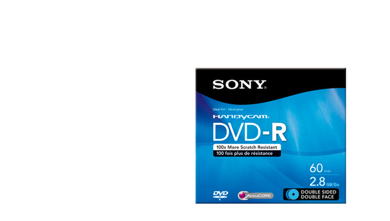 Sony DMR60DSR1H 2.8GB DVD-R blank DVD