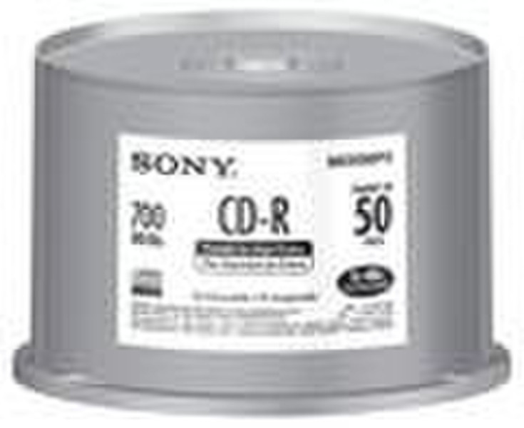Sony 50CDQ80PI3 CD-R 700MB 50Stück(e) CD-Rohling