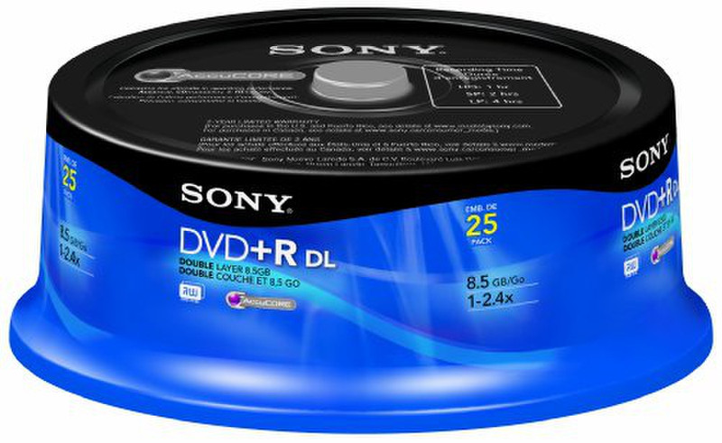 Sony 25 DVD+R DL