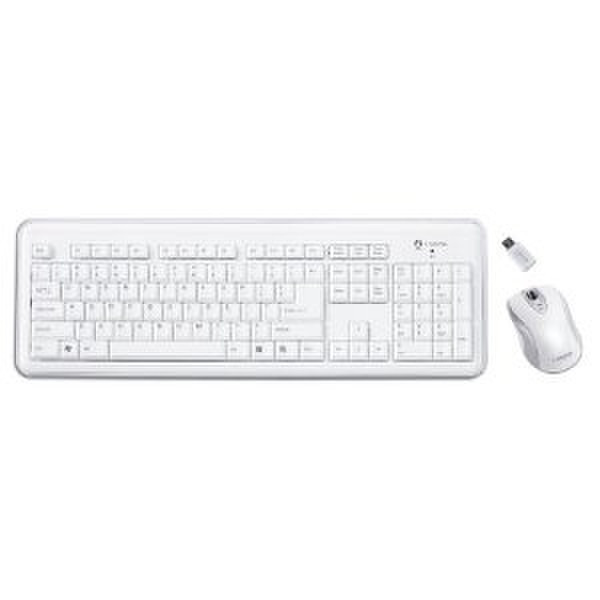 BUSlink RF-6572WH Беспроводной RF Белый клавиатура