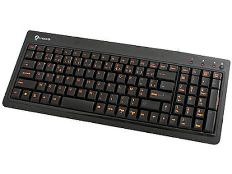 BUSlink KR-6820E-BK USB+PS/2 Schwarz Tastatur