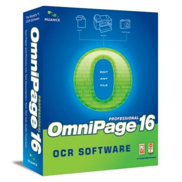 Nuance OmniPage Professional 16, 1000+u, SPA/POR