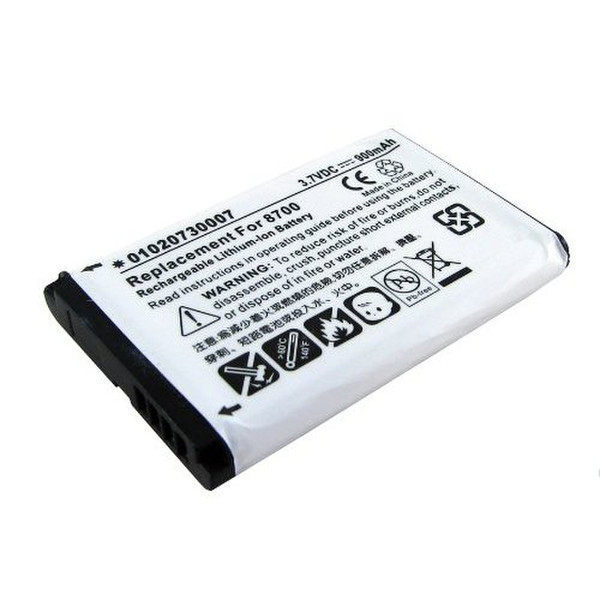 BTI PDA-BB-8700 Lithium-Ion (Li-Ion) 900mAh 3.7V Wiederaufladbare Batterie