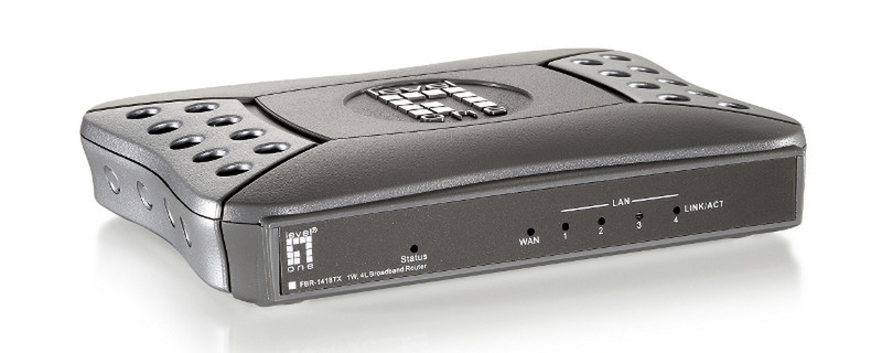 LevelOne FBR-1418TX Eingebauter Ethernet-Anschluss Grau Kabelrouter