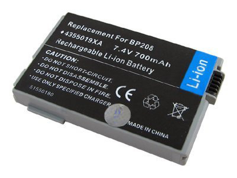 BTI LiIon, 700mAh Lithium-Ion (Li-Ion) 700mAh 7.4V Wiederaufladbare Batterie