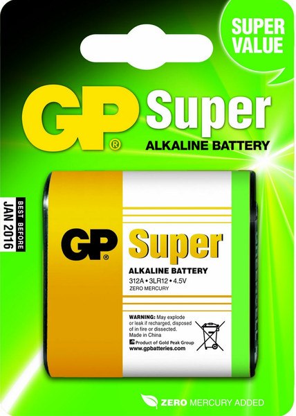 GP Batteries Super Alkaline 4.5V Alkaline 4.5V non-rechargeable battery