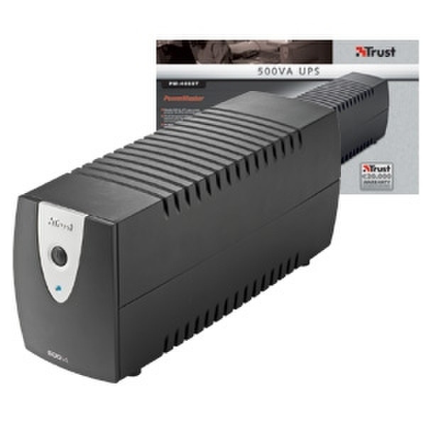 Trust 500VA UPS PW-4050T 500VA Black uninterruptible power supply (UPS)