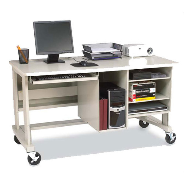 Bretford Mobile Multimedia Workstation Grey computer desk