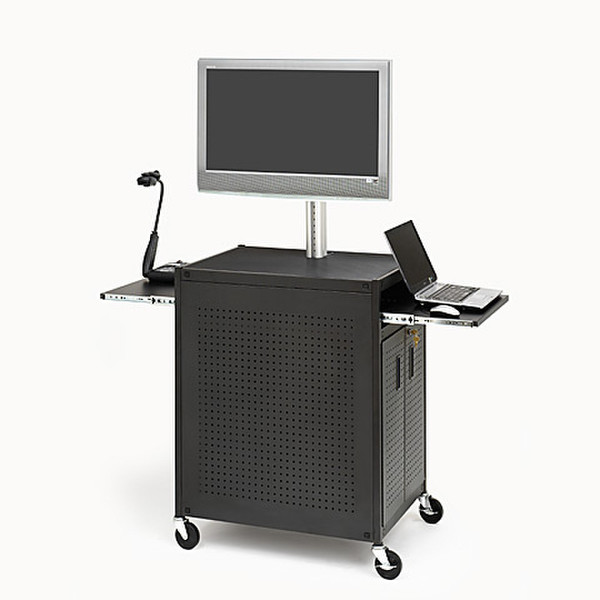 Bretford TC15FC-BK Flat panel Multimedia cart Алюминиевый, Черный multimedia cart/stand