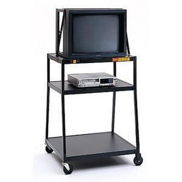 Bretford Wide Body CRT TV Cart Flachbildschirm Multimedia cart Schwarz