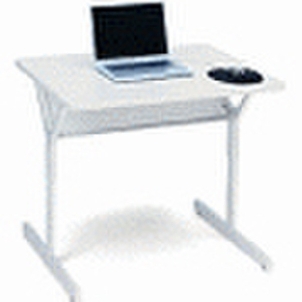 Bretford Rectangle Basic Computer Table Grey computer desk