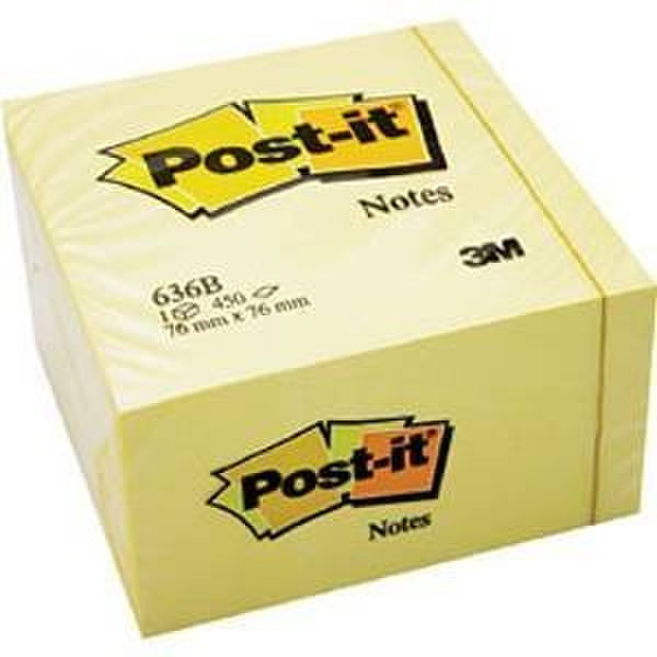 Post-It 636B Квадратный Желтый 450листов самоклеющаяся бумага для заметок