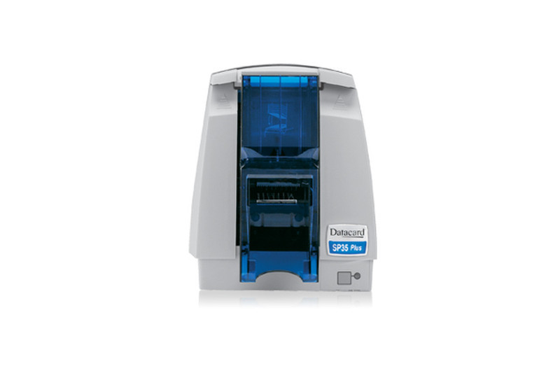 Brady People Datacard SP35 Farbstoffsublimation/Harzthermotransfer Farbe 300 x 300DPI Blau, Weiß Plastikkarten-Drucker