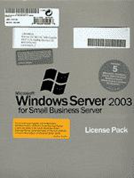 Microsoft WIN SVR FOR SB CAL 2003 ENGLISH 5 CLT ADDPAK USER CAL