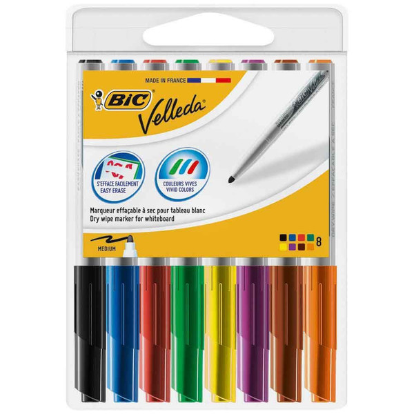 BIC Velleda 1748 Пулевидный наконечник Мульти 8шт маркер