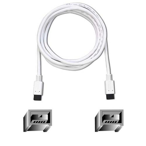 Belkin F3N405Q06-APL 1.829m White firewire cable