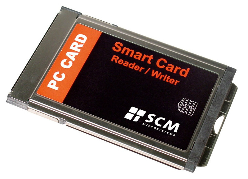 SCM SCR243 USB 2.0 Black,Grey,Orange smart card reader