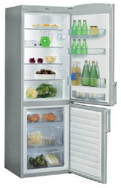 Whirlpool WBE 3412 A+ S freestanding 342L A+ Silver fridge-freezer