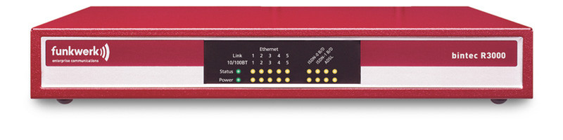 Funkwerk Bintec R3000 multiprotocol ADSL Красный проводной маршрутизатор