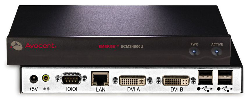 Vertiv ECMS4000RU AV receiver Black